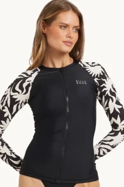 Rashies & Sunsuits^Billabong By My Side Zip Suntop Black/White