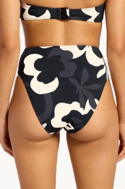 Bottoms^Jets Cactus Garden Hi Waist Hi Leg Pant Black