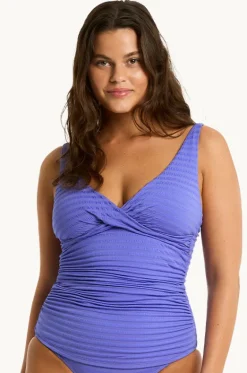 Tankini Tops^Sea Level Capri Cross Front Tankini Separate Iris