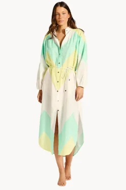 Dresses^Tigerlily Capri Lorena Dress Green/Blue