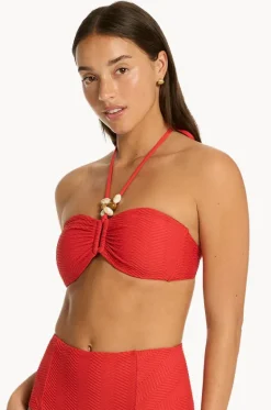 Bikini Tops^Sea Level Caracus Ring Bandeau Spice