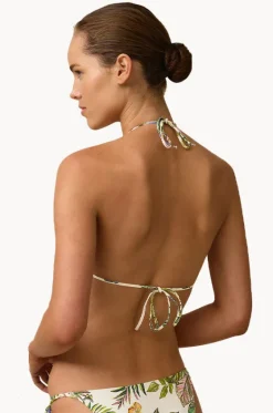 Bikini Tops^Monte u0026 Lou Catalina Avoca Slide Tri White/green