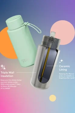 Drinkware|Drinkware^Frank Green Ceramic Drink Bottle 1L Mint