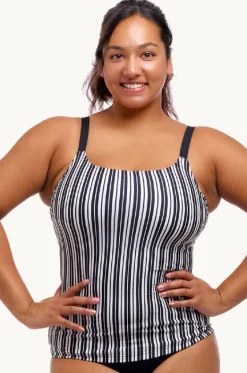 Tankini Tops^Funkita Chain Gang Scoop Neck Tankini Separate Black/white