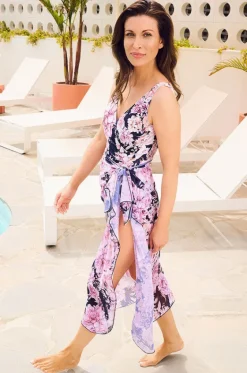 Sarongs^Jantzen Chiara Midi Mesh Sarong Navy