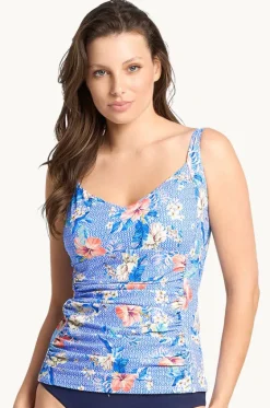 Tankini Tops^Sunseeker Chilio DD/E Cup Ruched Tankini Separate Blue