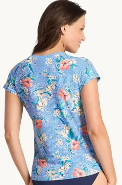 Rashies & Sunsuits^Sunseeker Chilio Short Sleeve Suntop Blue