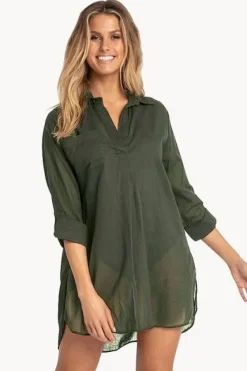 Overswim^Sunseeker Classic Painters Shirt Khaki