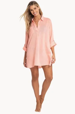 Overswim^Sunseeker Classic Painters Shirt Coral