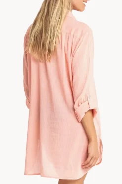 Overswim^Sunseeker Classic Painters Shirt Coral