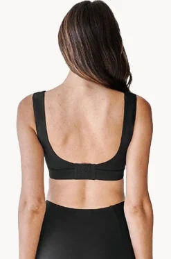 Bikini Tops^Une Piece Classic Square Neck Bralette Black