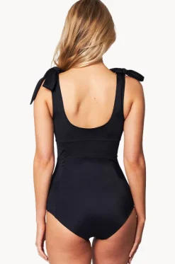 One Pieces^Une Piece Classic Square Neck One Piece Black