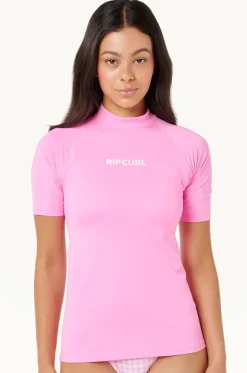Rashies & Sunsuits^Rip Curl Classic Surf Short Sleeve Suntop Light pink