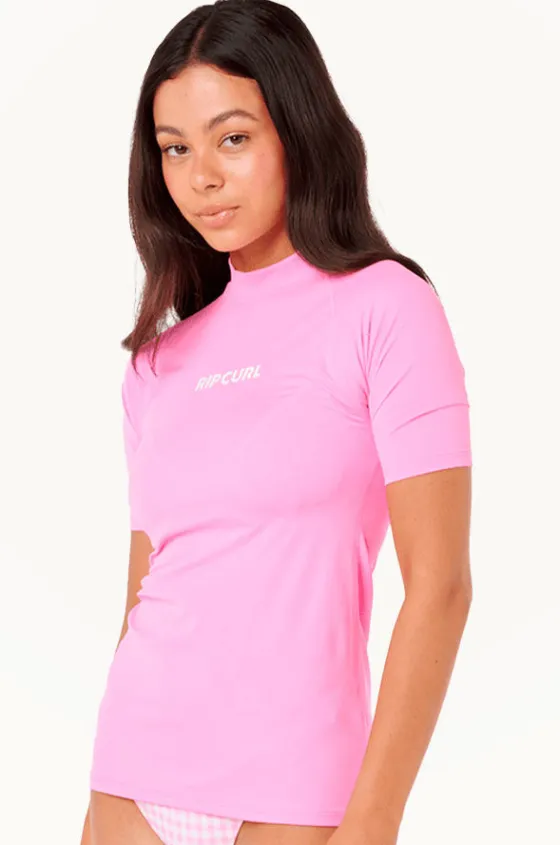 Rashies & Sunsuits^Rip Curl Classic Surf Short Sleeve Suntop Light pink