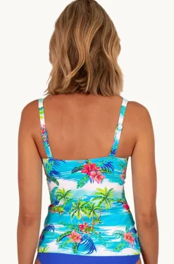 Tankini Tops^Baku Cocos Islands Multi Fit Tankini Separate White