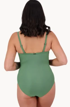 One Pieces^Moontide Contours F Cup Cross Front One Piece Khaki