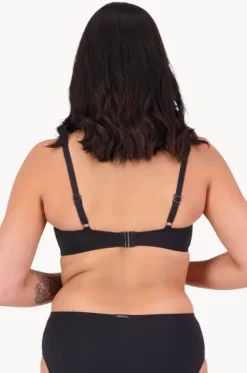 Bikini Tops^Moontide Contours F/G Cup Tie Front Bra Black