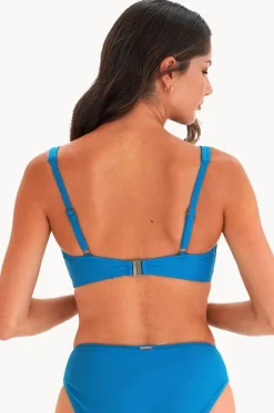 Bikini Tops^Moontide Contours F/G Cup Tie Front Bra Teal