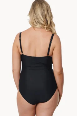 One Pieces^Moontide Contours F/G Cup Wrap Front One Piece Black