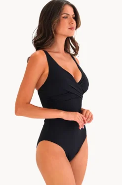 One Pieces^Moontide Contours F/G Cup Wrap Front One Piece Black