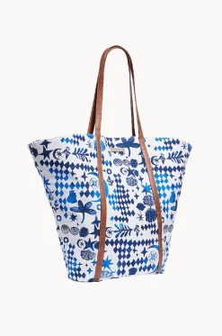 Beach Bags|Bags^Seafolly Corfu Fan Tote Bag Azure