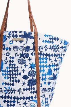 Beach Bags|Bags^Seafolly Corfu Fan Tote Bag Azure
