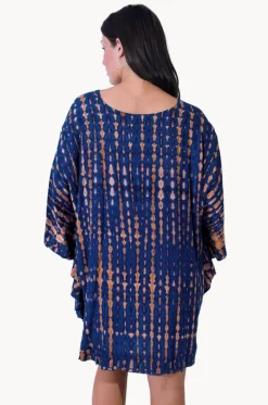 Tops^Sundrenched Crackle Jasmine Top Navy