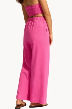 Pants^Seafolly Crinkle Beach Pant Hot pink