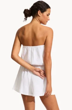 Travel|Playsuits^Seafolly Crinkle Playsuit WHITE