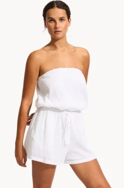 Travel|Playsuits^Seafolly Crinkle Playsuit WHITE