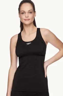 Tankini Tops^Speedo Cross Trainer Power Tankini Separate BLACK