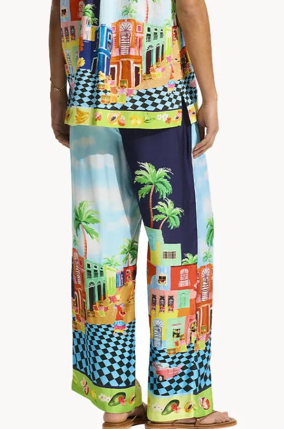 Pants^Seafolly Cuba Pant Turquoise