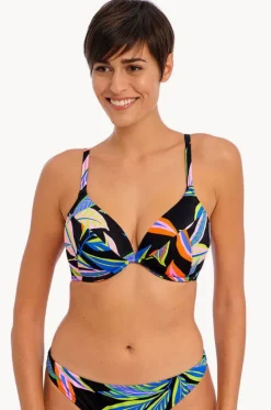 Bikini Tops^Freya Desert Disco F Cup Plunge Bra Black/Multi
