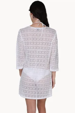 Overswim^J.valdi Diamante V Neck Tunic White
