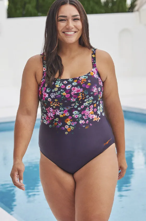 One Pieces^Zoggs Dream Adjustable Classicback One Piece Black/purple