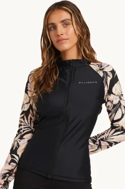 Rashies & Sunsuits^Billabong Drifting Coast Long Sleeve Suntop BLACK