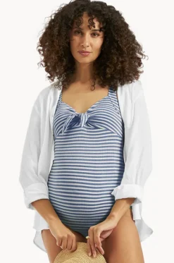 One Pieces^Ripe Maternity Dune Stripe One Piece Indigo