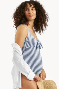One Pieces^Ripe Maternity Dune Stripe One Piece Indigo