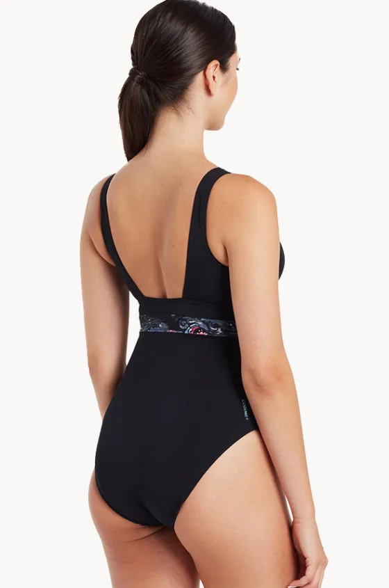 One Pieces^Zoggs Dusk Square Back One Piece Black/Grey