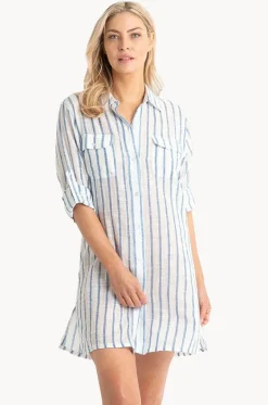 Overswim^Jantzen Echo Button Through Shirt White