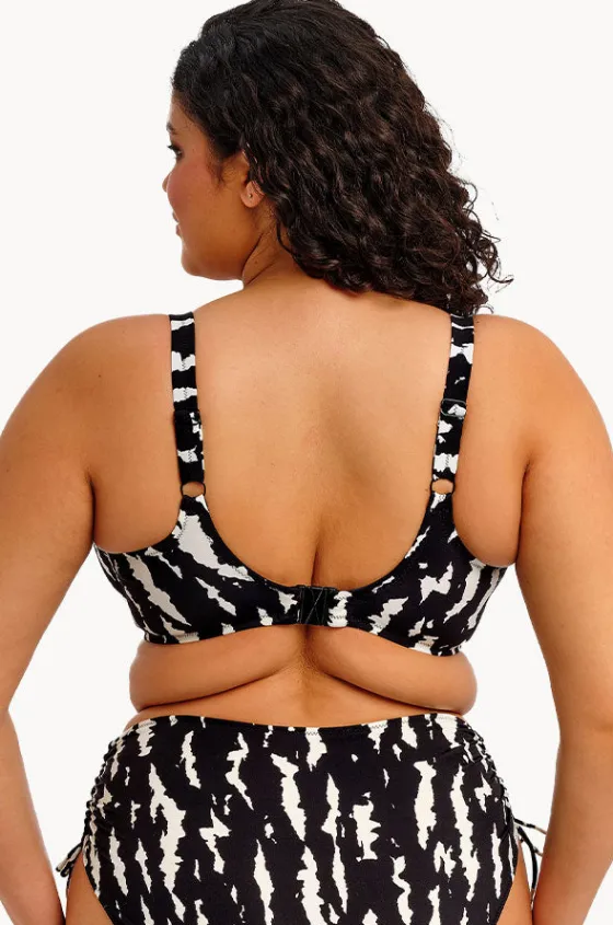 Bikini Tops^Elomi Swimwear Echo Shell F Cup Plunge Bra BLACK