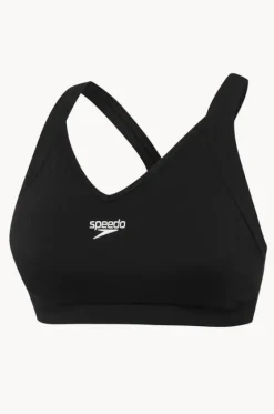 Bikini Tops^Speedo Eco Endurance+ Cross Trainer Racer Top BLACK