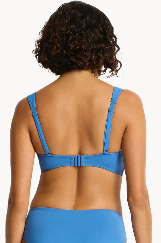 Bikini Tops^Sea Level Eco Essentials Cross Front Bra Denim