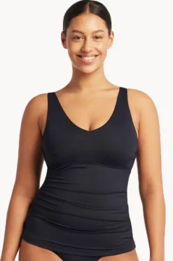 Tankini Tops^Sea Level Eco Essentials D/DD Cup Tankini Separate Night sky