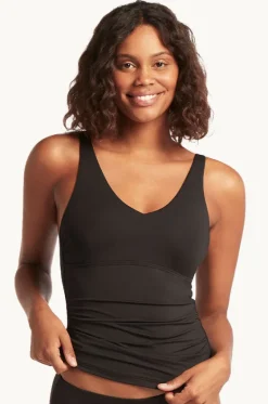 Tankini Tops^Sea Level Eco Essentials D/DD Cup Tankini Separate Black