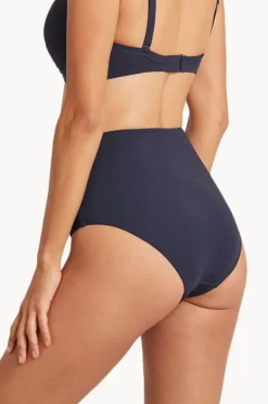 Bottoms^Sea Level Eco Essentials Gathered High Waist Pant Night sky