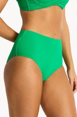 Bottoms^Sea Level Eco Essentials High Waist Pant Kelly green