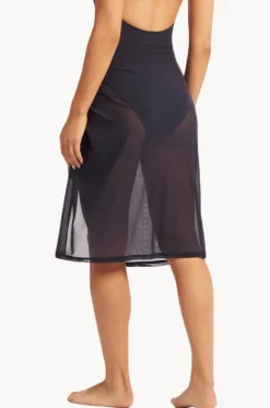 Sarongs^Sea Level Eco Essentials Mesh Swim Wrap Night sky