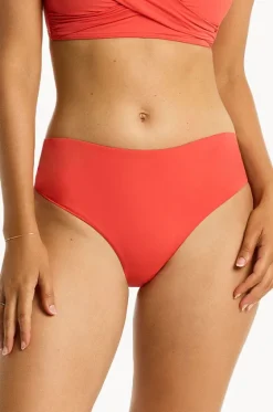 Bottoms^Sea Level Eco Essentials Mid Bikini Pant Flame