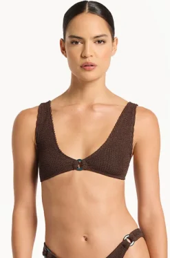 Bikini Tops^Bond-eye Eco Ring Scout Crop Dark chocolate
